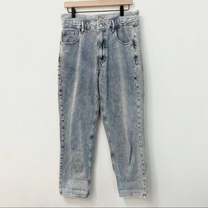 PACSUN High Waisted Double Button Mom Jean Sz Med